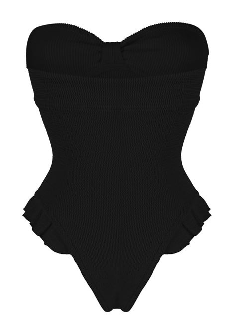 Black Laila crinkle-effect swimsuit Reina olga - women REINA OLGA | LAILABLK